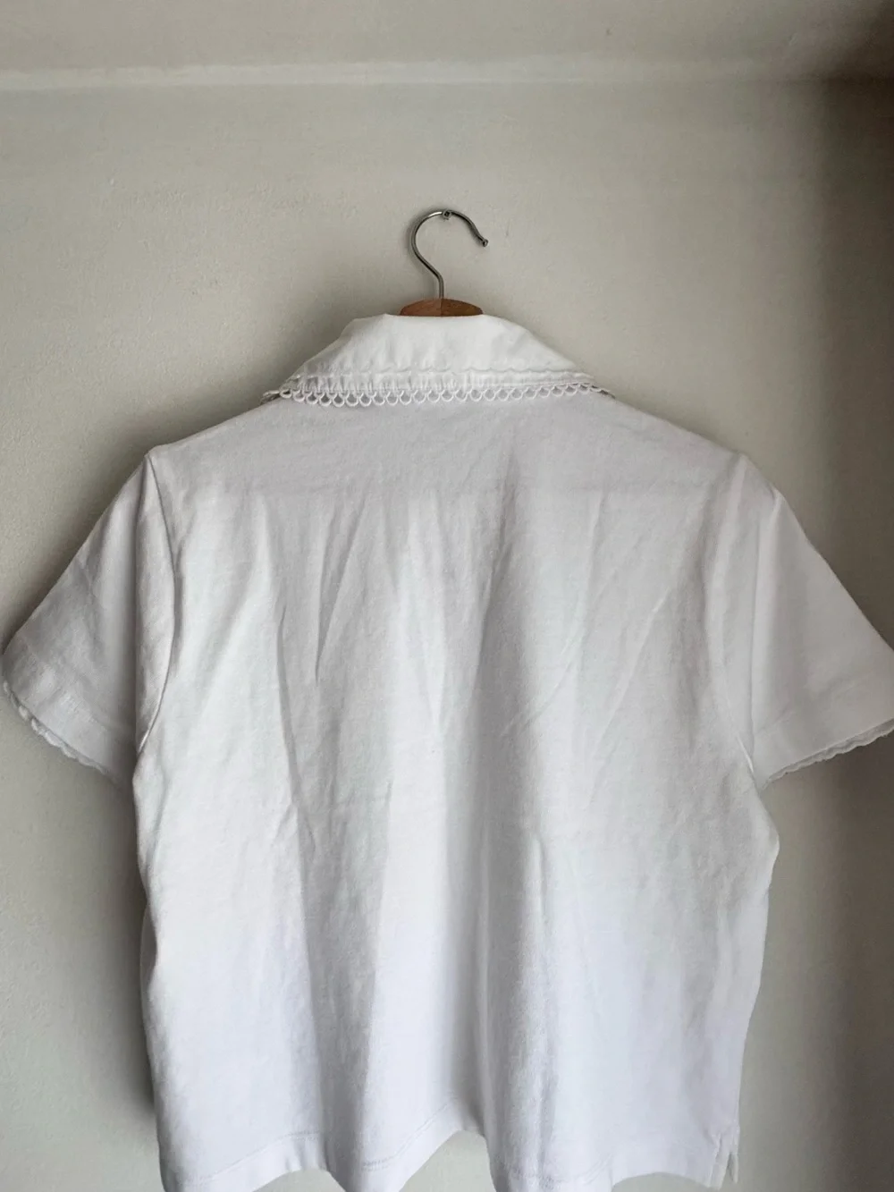J. Crew Eyelet-collar polo shirt in mariner cotton , size S